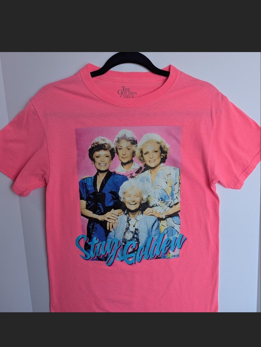 The Golden Girls 'Stay Golden' Graphic Tee - Hot Pink